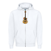 White mexican guitar Zipper Hoodie - Artiststas