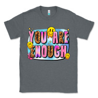 Charcoal Heather you are enough Classic Tee - JahusDesignShop