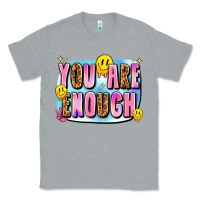 Heather Grey you are enough Classic Tee - JahusDesignShop