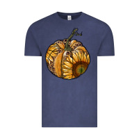 Vintage Denim sunflower pumpkin Vintage Tee - RanaPortraitStore