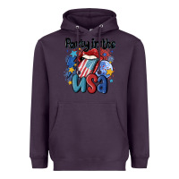 Plum party in the usa Heavyweight Hoodie - MaliasSmallBusiness