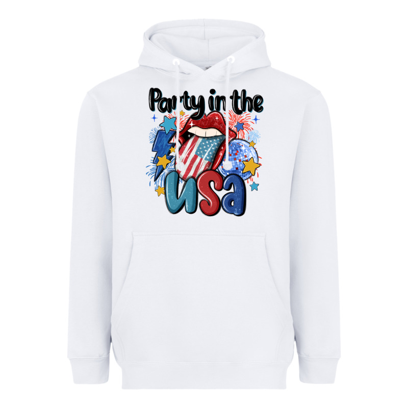 Party In The Usa Heavyweight Hoodie by MaliasSmallBusiness | Teevron
