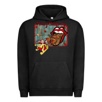 Pigment Black Merry Christmas Lips Santa Urban Hoodie - Bettercallsaul