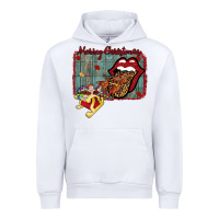 White Merry Christmas Lips Santa Urban Hoodie - Bettercallsaul
