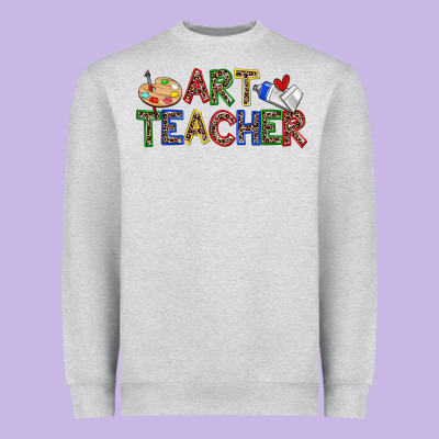 Art Teacher Heavyweight Sweatshirt Designed By Zillion Design Studio