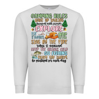 Dove Grey camping rules Premium Sweatshirt - MaliasSmallBusiness