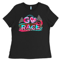 Black go race Ladies Tee - AdoDesignShop