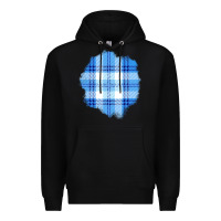 Black Winter Tartan Patch Premium Hoodie - BundleAndBundleShop