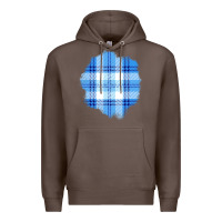 Coffee Winter Tartan Patch Premium Hoodie - BundleAndBundleShop