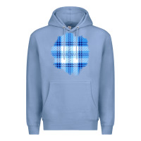 Colony Blue Winter Tartan Patch Premium Hoodie - BundleAndBundleShop
