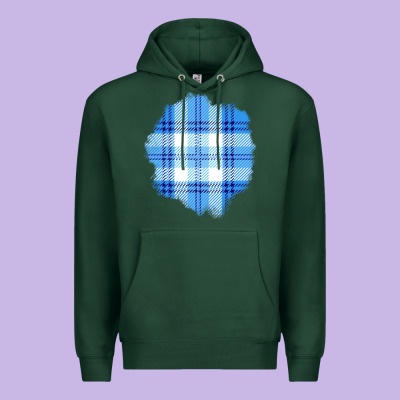 Winter Tartan Patch Premium Hoodie Designed By Bundleandbundleshop