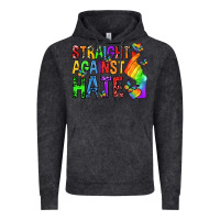 Vintage Black straight against hate pride lgbtq Vintage Hoodie - texasbilliewilder