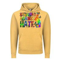 Vintage Mustard straight against hate pride lgbtq Vintage Hoodie - texasbilliewilder