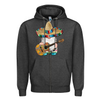 Mexican Gnomes Guitar Sombrero Serape Zipper Hoodie | Teevron