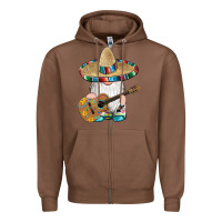 Chestnut mexican gnomes guitar sombrero serape Zipper Hoodie - Artiststas