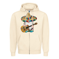 Sandshell mexican gnomes guitar sombrero serape Zipper Hoodie - Artiststas