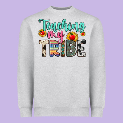 Teaching My Tribe Heavyweight Sweatshirt Designed By Zillion Design Studio