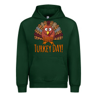 Forest Green Happy Turkey Day - Thanksgiving Party Urban Hoodie - Bettercallsaul