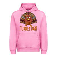 Fuchsia Pink Happy Turkey Day - Thanksgiving Party Urban Hoodie - Bettercallsaul