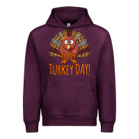 Mauve Wine Happy Turkey Day - Thanksgiving Party Urban Hoodie - Bettercallsaul
