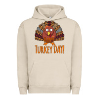 Pigment French Oak Happy Turkey Day - Thanksgiving Party Urban Hoodie - Bettercallsaul