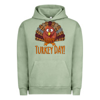 Pigment Oil Green Happy Turkey Day - Thanksgiving Party Urban Hoodie - Bettercallsaul