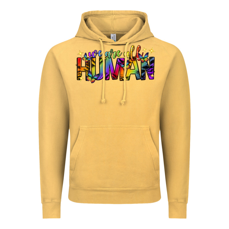 We Are All Human Pride Lgbtq Vintage Hoodie by texasbilliewilder | Teevron