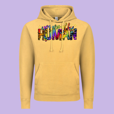 Vintage Hoodie we are all human pride lgbtq