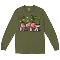 Army Green pot head plants Long Sleeve Tee - JahusDesignShop