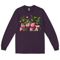 Plum pot head plants Long Sleeve Tee - JahusDesignShop