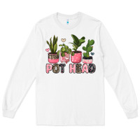 White pot head plants Long Sleeve Tee - JahusDesignShop
