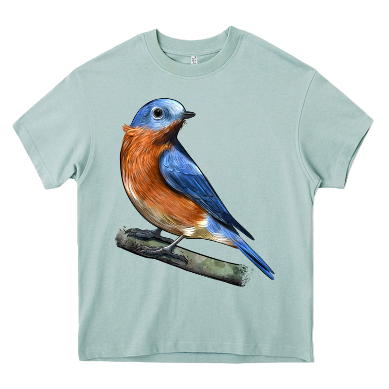 Eastern Bluebird Heavy Core Tee by LillyAllenDesigns | Teevron