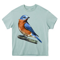 Arona Eastern Bluebird Heavy Core Tee - LillyAllenDesigns