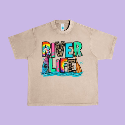 River Life Kayaking Urban Heavy Tee Designed By Zillion Design Studio