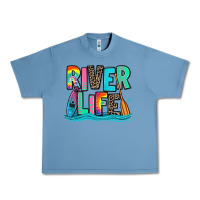 Pebble Blue river life kayaking Urban Heavy Tee - Zillion Design Studio