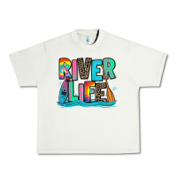 Pistachio river life kayaking Urban Heavy Tee - Zillion Design Studio