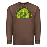 Chestnut st patrick s day shamrock rainbow Premium Sweatshirt - MaliasSmallBusiness