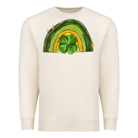 Sandshell st patrick s day shamrock rainbow Premium Sweatshirt - MaliasSmallBusiness