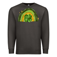 Smoke st patrick s day shamrock rainbow Premium Sweatshirt - MaliasSmallBusiness