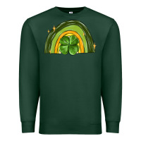 Sports Green st patrick s day shamrock rainbow Premium Sweatshirt - MaliasSmallBusiness