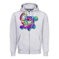 Heather Grey camp life Zipper Hoodie - JahusDesignShop