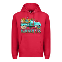 Cardinal Teacher Life With Truck Premium Hoodie - BundleAndBundleShop