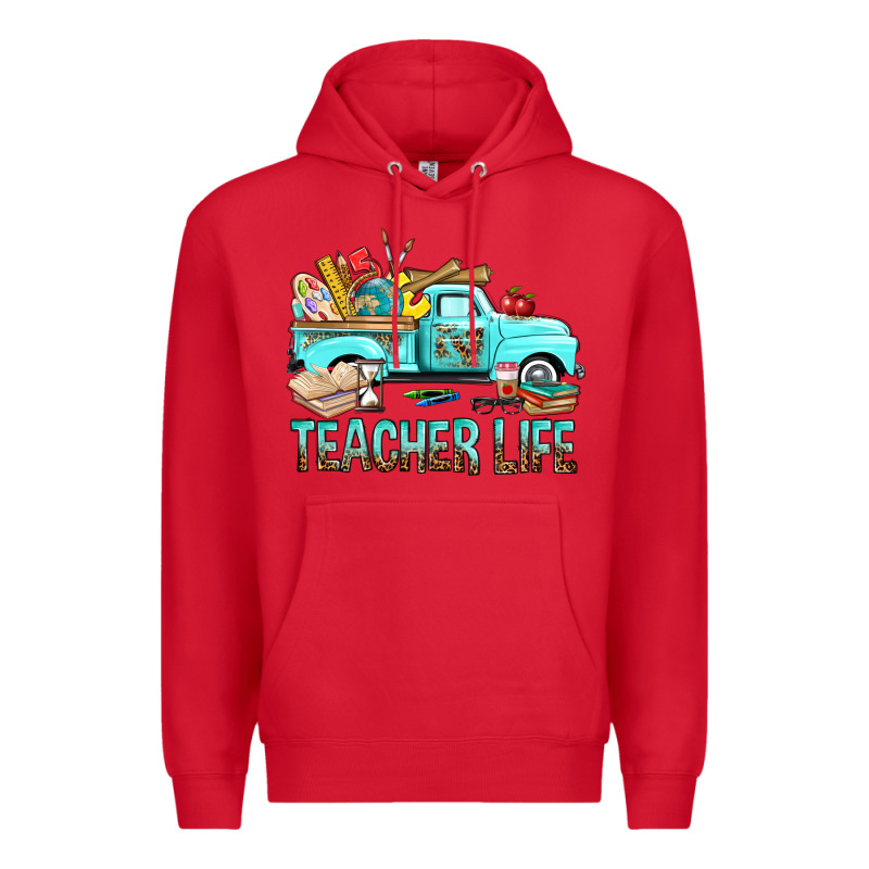 Teacher Life With Truck Premium Hoodie by BundleAndBundleShop | Teevron