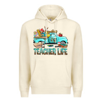 Sandshell Teacher Life With Truck Premium Hoodie - BundleAndBundleShop