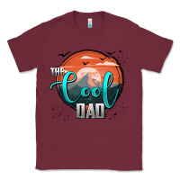 Burgundy the cool dad Classic Tee - AdoDesignShop