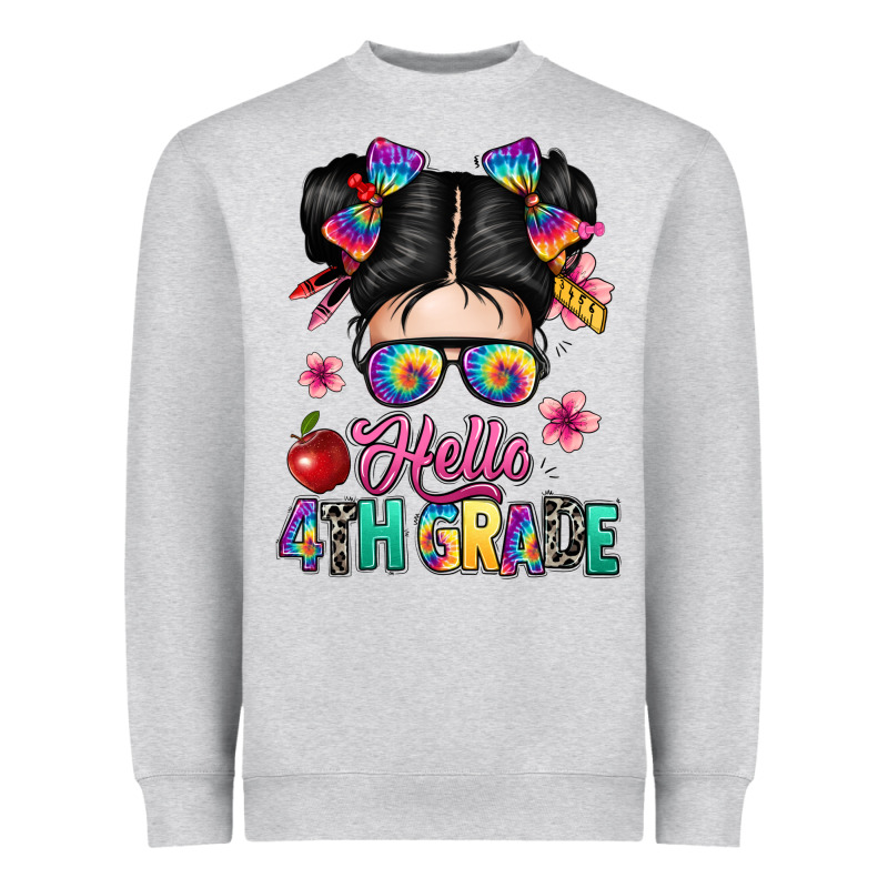 Hello Fourth Grade Heavyweight Sweatshirt by texasbilliewilder | Teevron