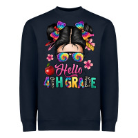 Navy hello fourth grade Heavyweight Sweatshirt - texasbilliewilder
