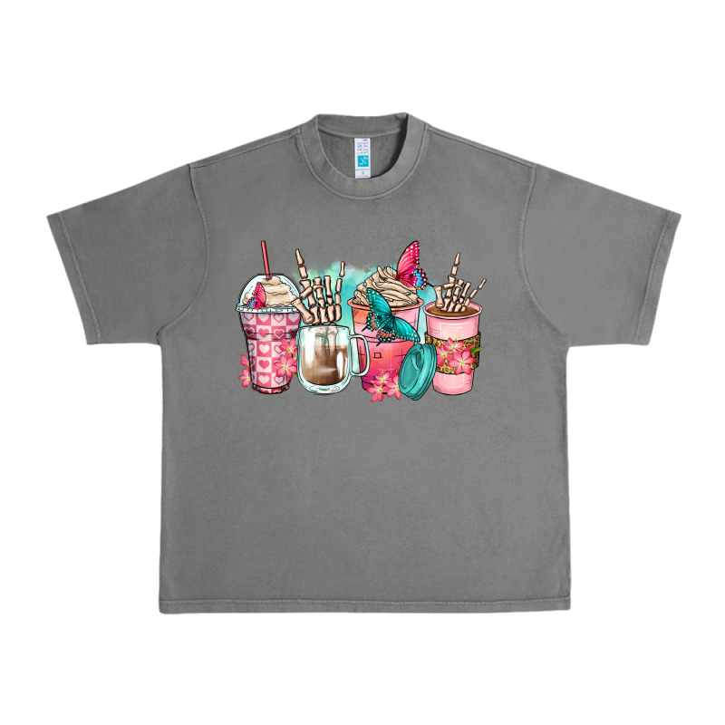 Rock Hand Coffee Cups Urban Heavy Tee by Zillion Design Studio | Teevron