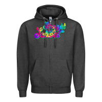 Charcoal Heather straight back to school Zipper Hoodie - JahusDesignShop