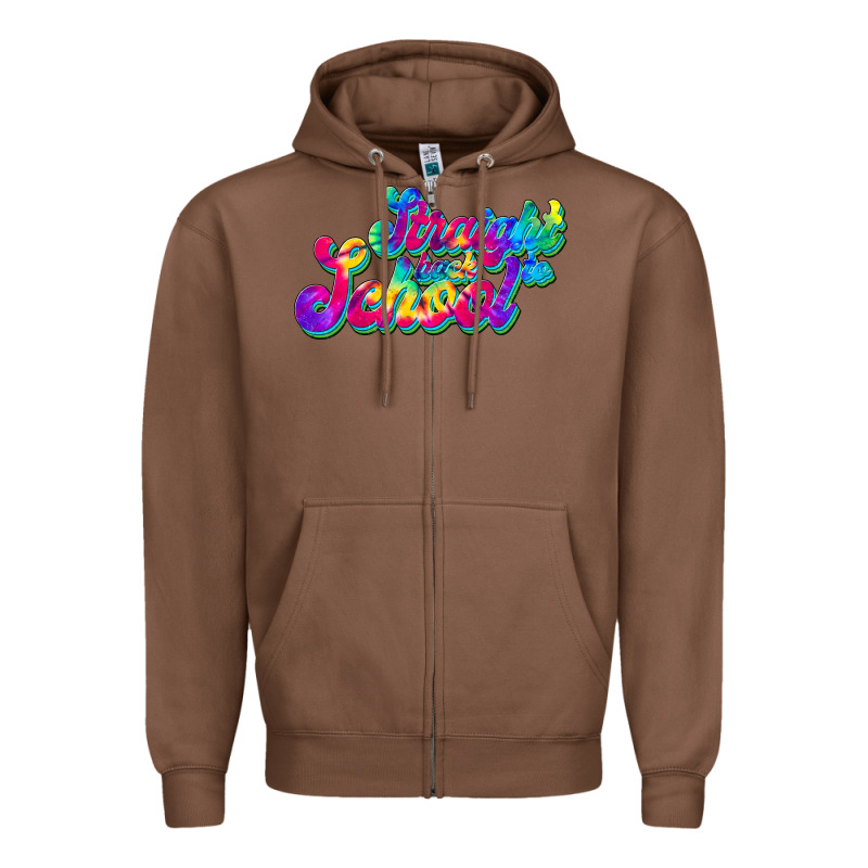 Straight Back To School Zipper Hoodie by JahusDesignShop | Teevron